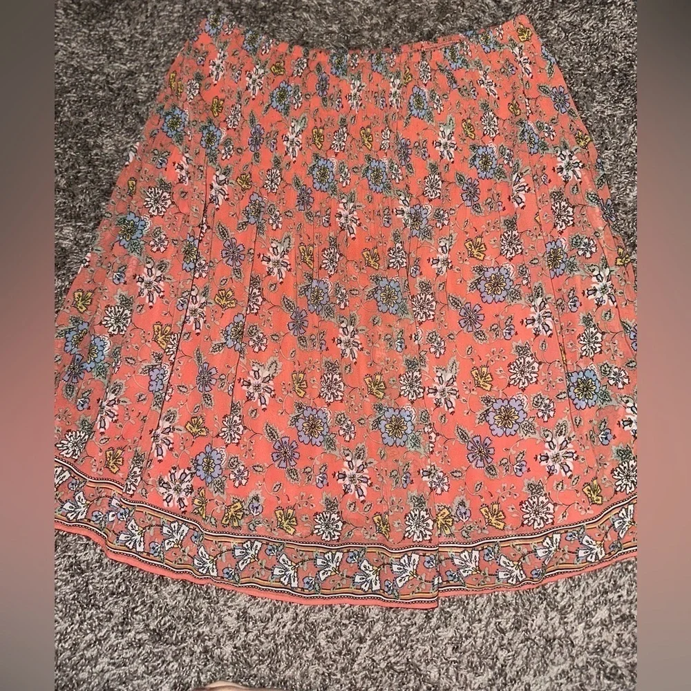MAX STUDIO Women’s Floral Midi Fun Ditsy Skirt Size Small
